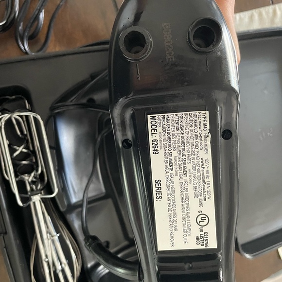 Hamilton Beach Black and Silver Hand Mixer - Picture 2 of 3